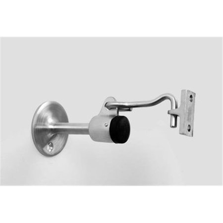 DON-JO Don-Jo Manufacturing 1477-626 Brushed Chrome Wall Door Stop with Hook 1477-626